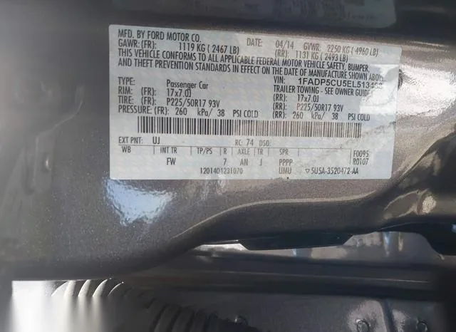 1FADP5CU5EL513488 2014 2014 Ford C-Max- Energi Sel 9