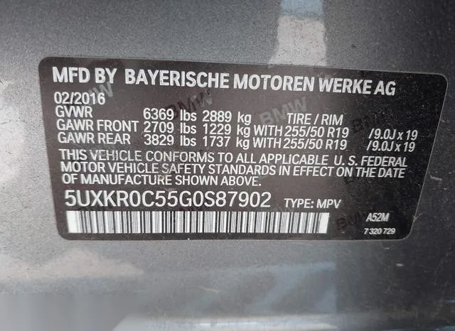 5UXKR0C55G0S87902 2016 2016 BMW X5- Xdrive35I 9