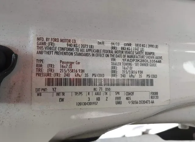 1FADP3K28DL335448 2013 2013 Ford Focus- SE 9