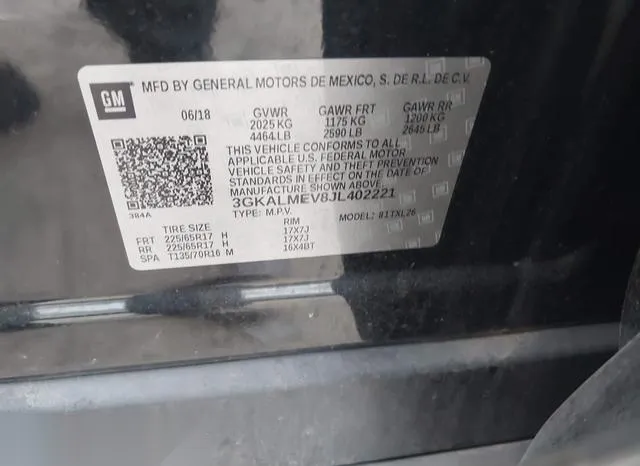 3GKALMEV8JL402221 2018 2018 GMC Terrain- Sle 9