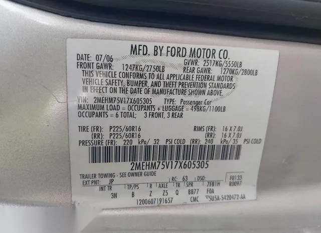 2MEHM75V17X605305 2007 2007 Mercury Grand Marquis- LS 9