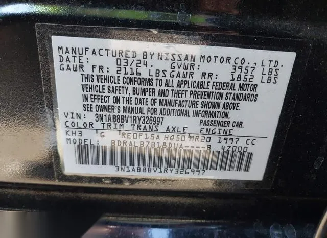 3N1AB8BV1RY326997 2024 2024 Nissan Sentra- S Xtronic Cvt 9