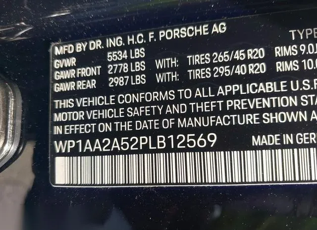 WP1AA2A52PLB12569 2023 2023 Porsche Macan- T 9