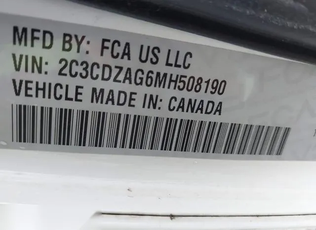 2C3CDZAG6MH508190 2021 2021 Dodge Challenger- Sxt 9