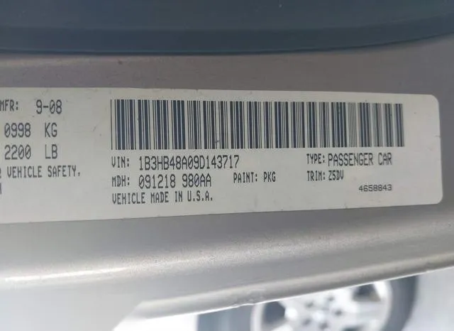 1B3HB48A09D143717 2009 2009 Dodge Caliber- Sxt 9