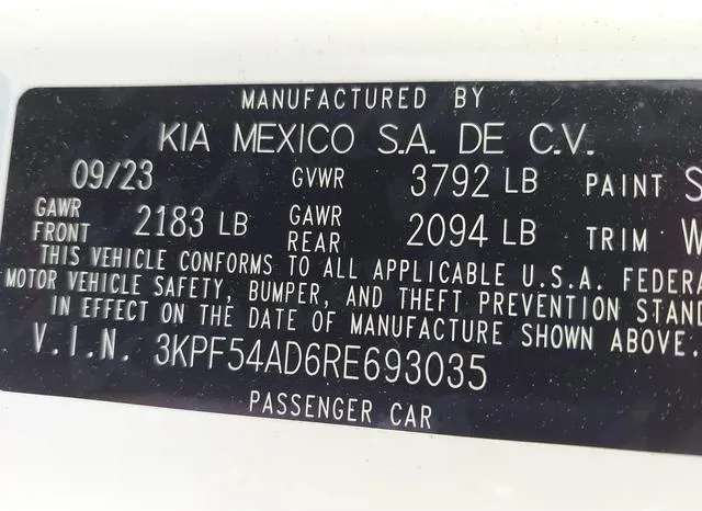 3KPF54AD6RE693035 2024 2024 KIA Forte- Gt-Line 9