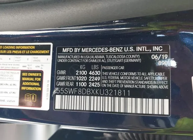 55SWF8DBXKU321811 2019 2019 Mercedes-Benz C 300 9