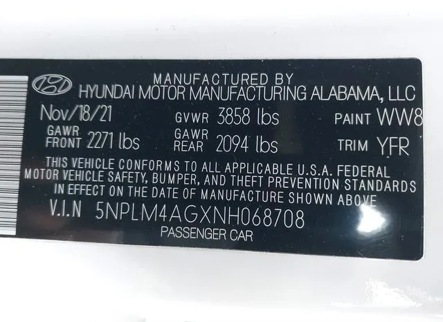 5NPLM4AGXNH068708 2022 2022 Hyundai Elantra- Sel 9