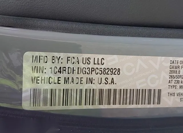 1C4RDHDG3PC582928 2023 2023 Dodge Durango- Gt Premium Rwd 9