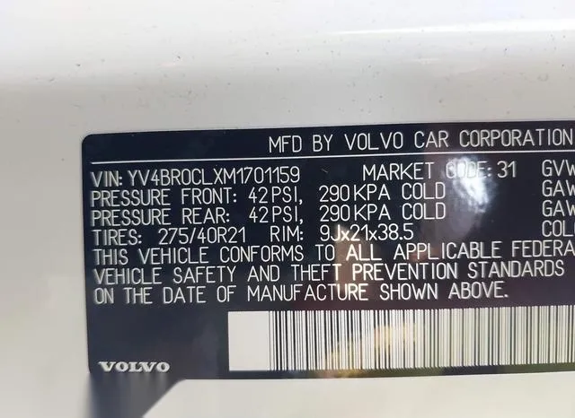 YV4BR0CLXM1701159 2021 2021 Volvo Xc90 Recharge Plug-In Hybr 9