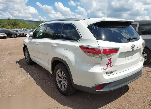 5TDKKRFH6FS047124 2015 2015 Toyota Highlander- Xle V6 3