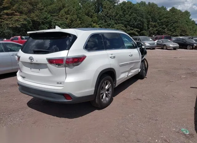 5TDKKRFH6FS047124 2015 2015 Toyota Highlander- Xle V6 4