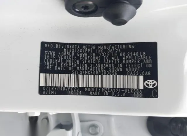 5YFS4MCE0RP203856 2024 2024 Toyota Corolla- SE 9