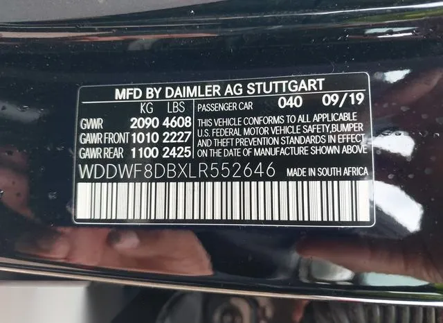 WDDWF8DBXLR552646 2020 2020 Mercedes-Benz C 300 9