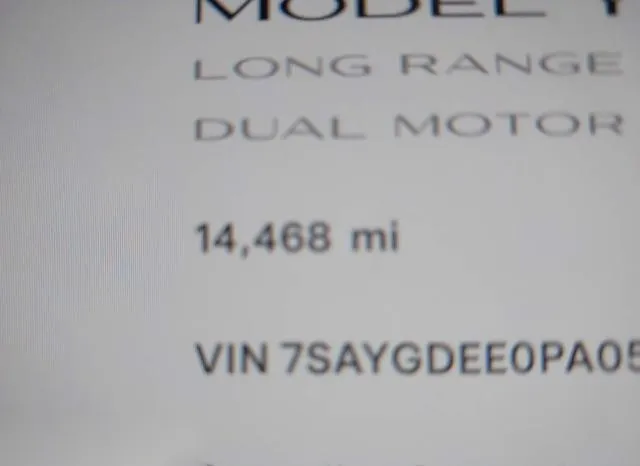 7SAYGDEE0PA059930 2023 2023 Tesla Model Y- Awd/Long Range Du 7