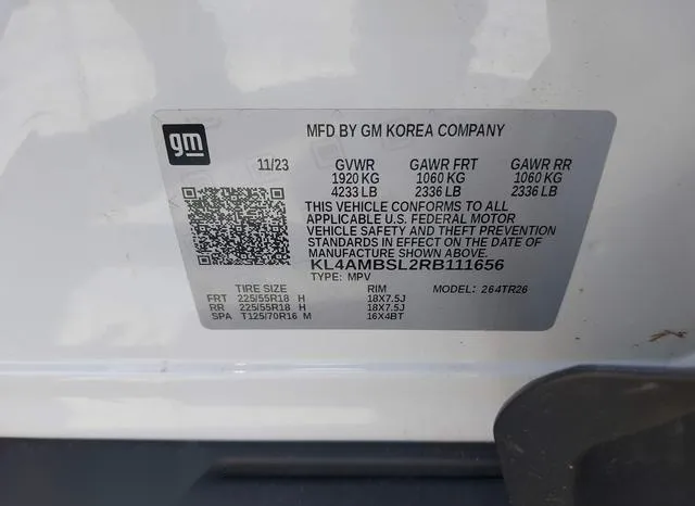 KL4AMBSL2RB111656 2024 2024 Buick Encore- GX Preferred Fwd 9