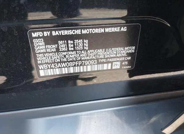 WBY43AW08PFP79093 2023 2023 BMW I4- Edrive35 9