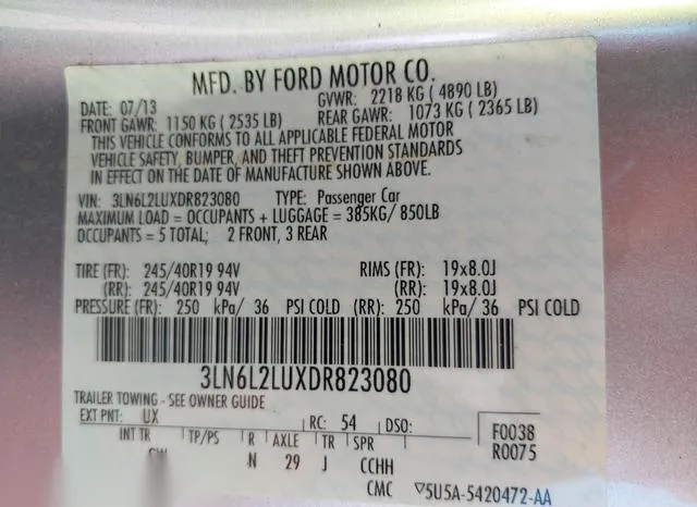 3LN6L2LUXDR823080 2013 2013 Lincoln Mkz Hybrid 9