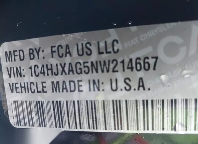 1C4HJXAG5NW214667 2022 2022 Jeep Wrangler- Willys 4X4 9