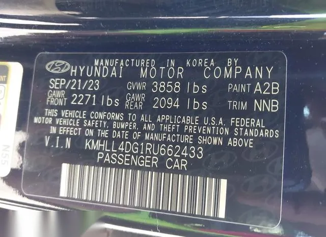 KMHLL4DG1RU662433 2024 2024 Hyundai Elantra- SE 9