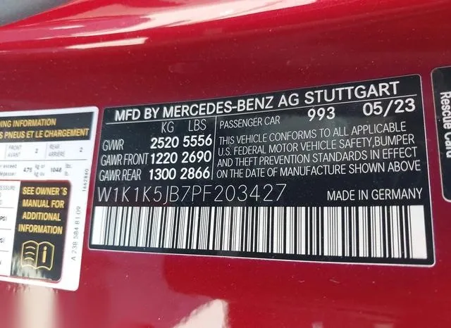 W1K1K5JB7PF203427 2023 2023 Mercedes-Benz E-Class- E450 9