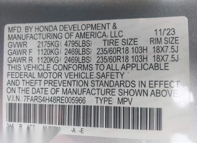 7FARS4H48RE005966 2024 2024 Honda CR-V- Ex Awd 9