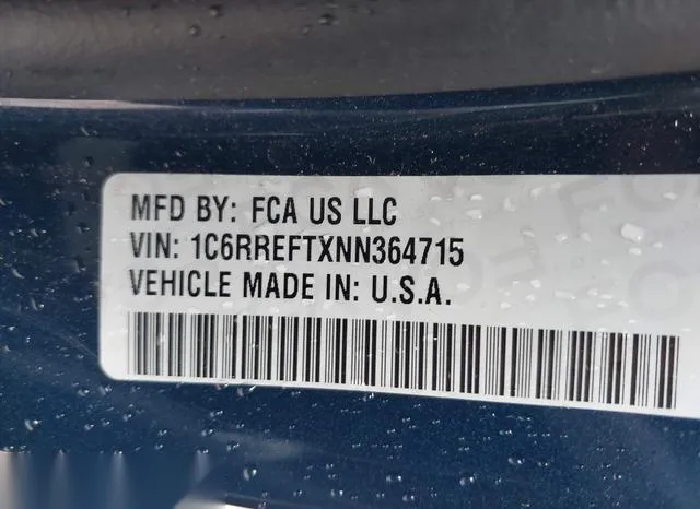 1C6RREFTXNN364715 2022 2022 RAM 1500- Lone Star  4X2 5-7 Box 9