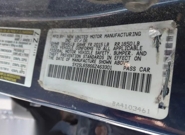 5Y2SL65866Z463301 2006 2006 Pontiac Vibe 9