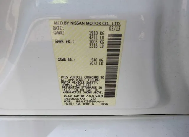 1N4AL3AP1DC244548 2013 2013 Nissan Altima- 2-5 S 9