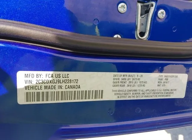 2C3CDXGJ9LH228172 2020 2020 Dodge Charger- Scat Pack Rwd 9
