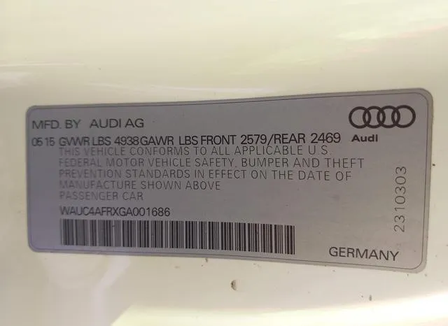 WAUC4AFRXGA001686 2016 2016 Audi S5- 3-0T Premium Plus 9