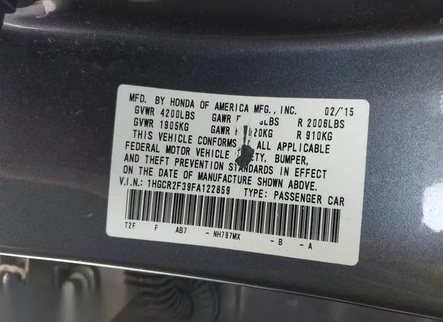 1HGCR2F39FA122859 2015 2015 Honda Accord- LX 9