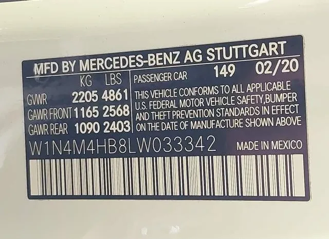 W1N4M4HB8LW033342 2020 2020 Mercedes-Benz GLB-Class- GLB250 9