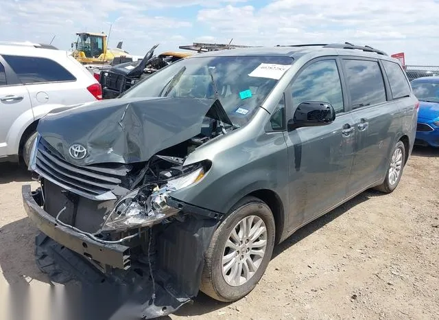 5TDYK3DC7ES522504 2014 2014 Toyota Sienna- Xle V6 8 Passenger 2