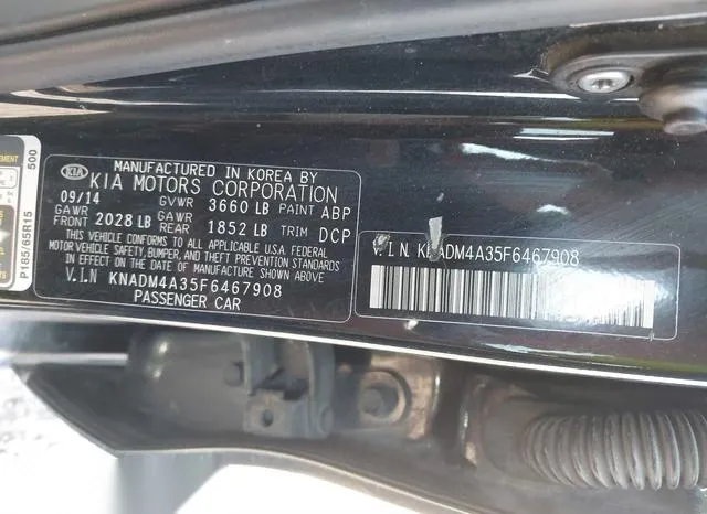 KNADM4A35F6467908 2015 2015 KIA Rio- LX 9