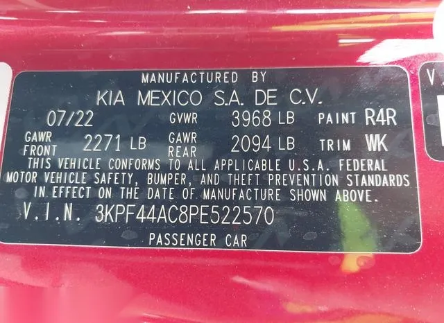 3KPF44AC8PE522570 2023 2023 KIA Forte- GT 9