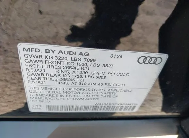 WA16ABGEXRB055779 2024 2024 Audi Q8 E-Tron- Prestige Quattro 9