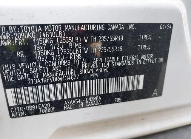 2T3A1RFV0RW434677 2024 2024 Toyota RAV4- Xle Premium 9