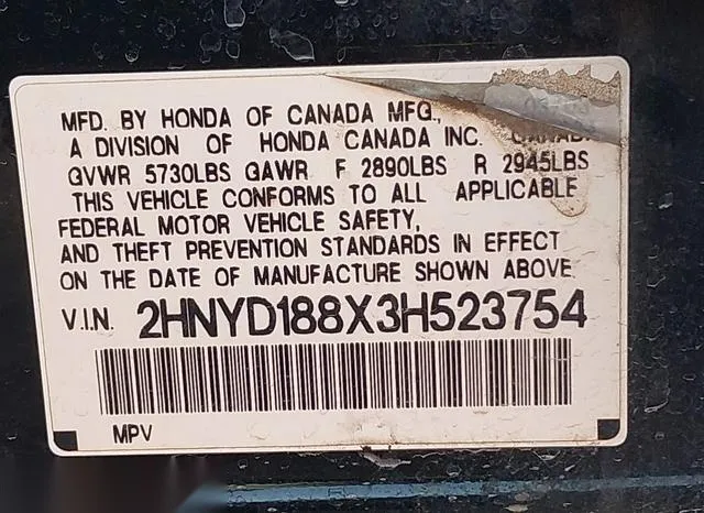 2HNYD188X3H523754 2003 2003 Acura MDX 9