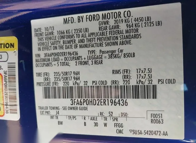 3FA6P0HD2ER196436 2014 2014 Ford Fusion- SE 9