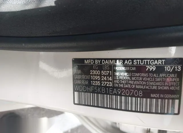 WDDHF5KB1EA920708 2014 2014 Mercedes-Benz E 350 9