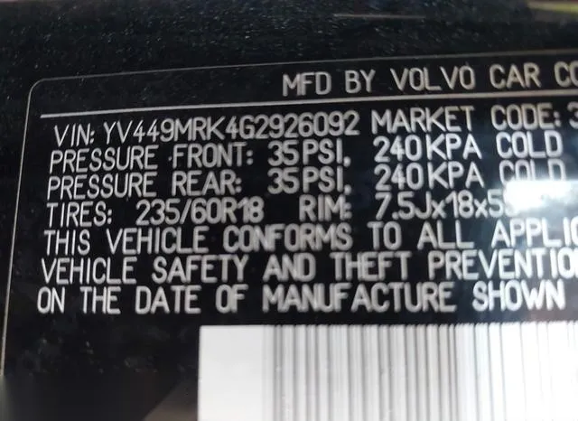 YV449MRK4G2926092 2016 2016 Volvo XC60- T6 Drive-E 9