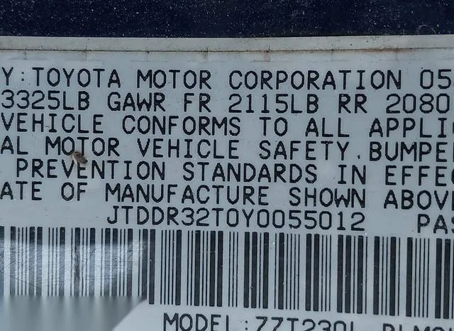 JTDDR32T0Y0055012 2000 2000 Toyota Celica- GT 9