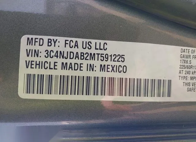 3C4NJDAB2MT591225 2021 2021 Jeep Compass- Freedom 4X4 9