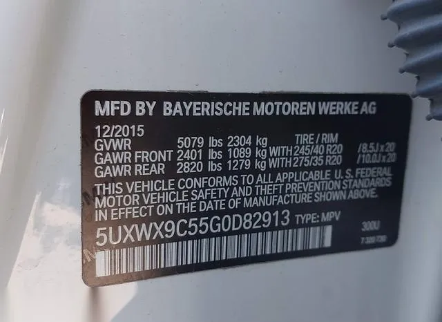 5UXWX9C55G0D82913 2016 2016 BMW X3- Xdrive28I 9