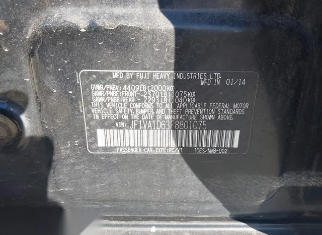 JF1VA1D63F8801075 2015 2015 Subaru WRX- Premium 9