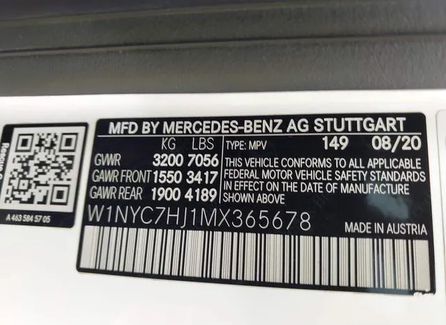 W1NYC7HJ1MX365678 2021 2021 Mercedes-Benz AMG G 63- 4Matic 9