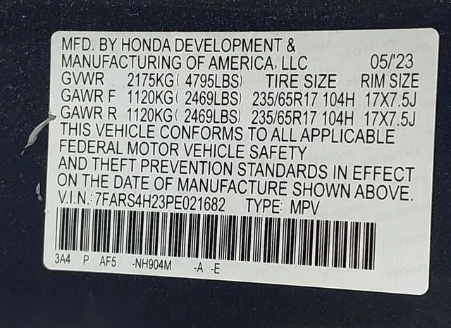 7FARS4H23PE021682 2023 2023 Honda CR-V- Lx Awd 9