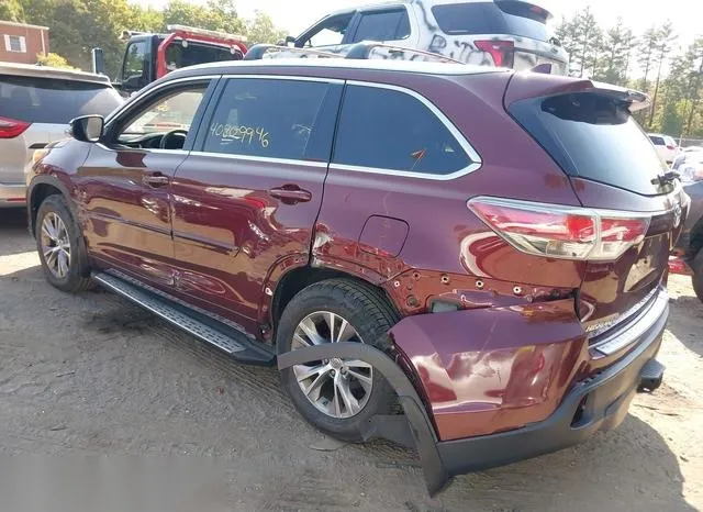 5TDJKRFH5ES022628 2014 2014 Toyota Highlander- Xle V6 3