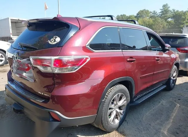 5TDJKRFH5ES022628 2014 2014 Toyota Highlander- Xle V6 4